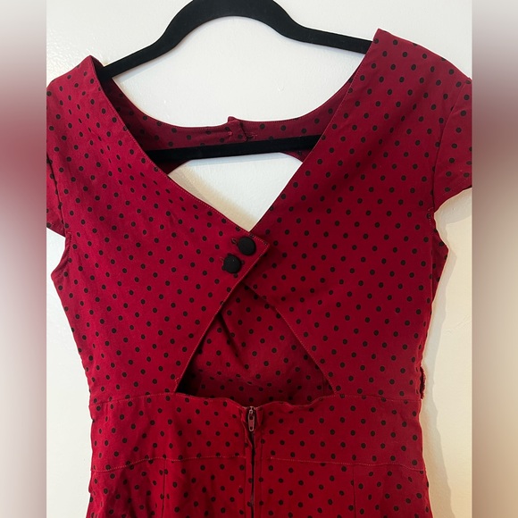 HELL BUNNY VIXEN SWEETHEART DRESS SIZE M - Picture 8 of 12